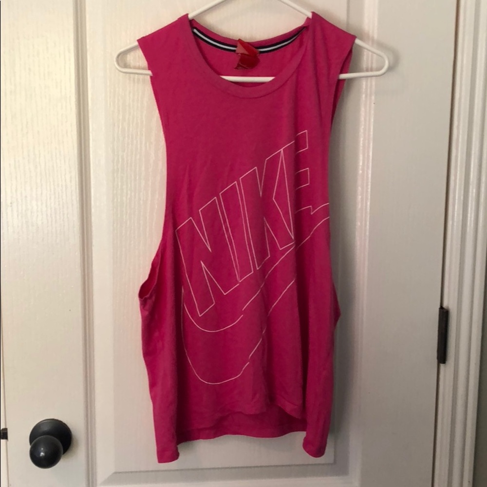 hot pink muscle tank